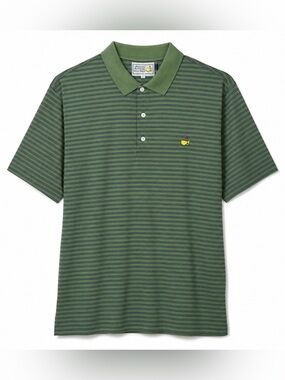 Masters Augusta National Golf Shop Polo Shirt Large Green Stripe